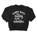 baby sweater daddy is my valentine 1