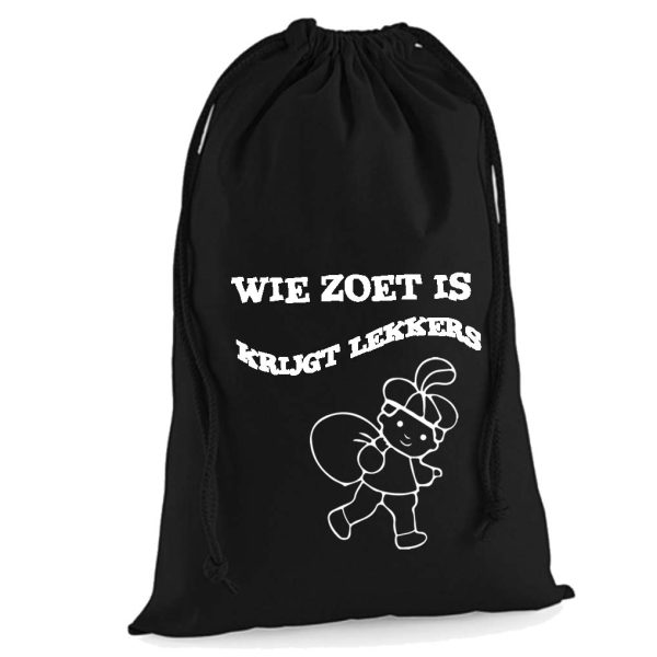 sinterklaas zak wie zoet is krijgt lekkers