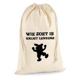 sinterklaas zak wie zoet is krijgt lekkers ECRU 1 1