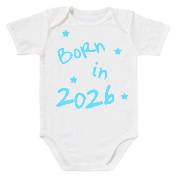 romper born in 2026 lichtblauw
