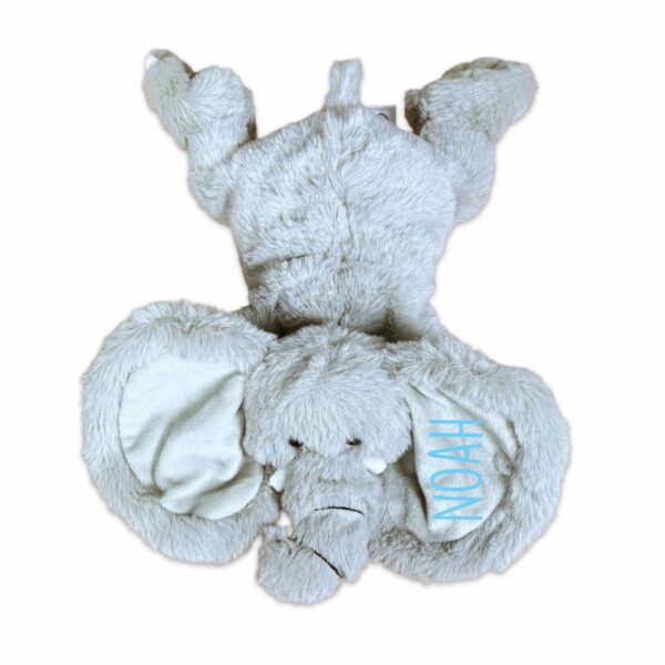 Knuffel olifant met eigen tekst - Afbeelding 3