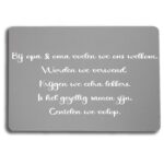 placemat welkom