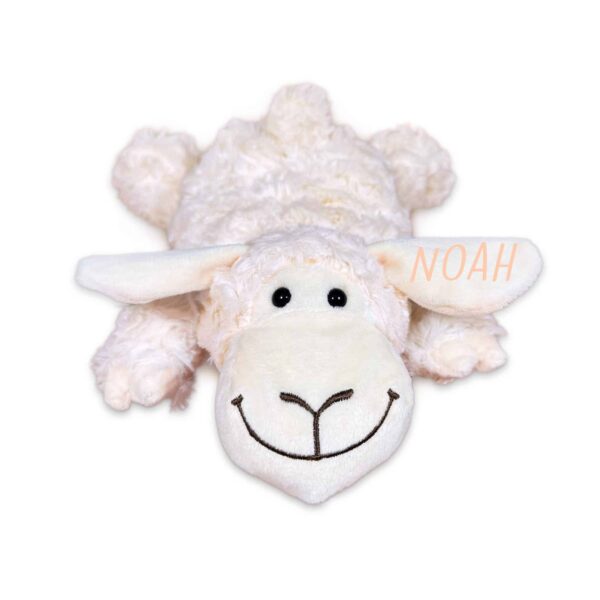 Knuffel schaap met eigen tekst