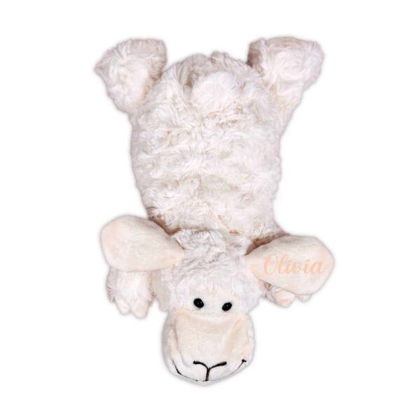 Knuffel schaap met eigen tekst